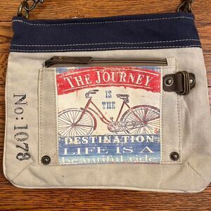 Canvas Crossbody with Patches